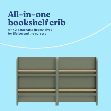 Graco® Read-with-Me® 4-in-1 Convertible Bookshelf Crib with Drawer