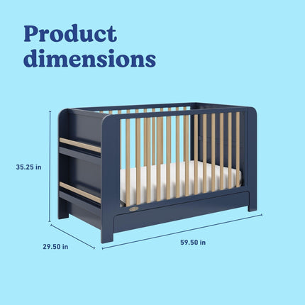 Graco® Read-with-Me® 4-in-1 Convertible Bookshelf Crib with Drawer