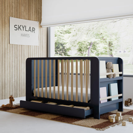 Graco® Read-with-Me® 4-in-1 Convertible Bookshelf Crib with Drawer