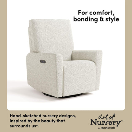 Storkcraft® Santorini® Deluxe Power Recliner Swivel Glider