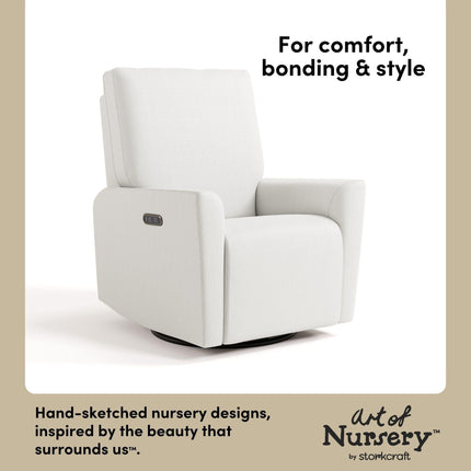 Storkcraft® Santorini® Deluxe Power Recliner Swivel Glider