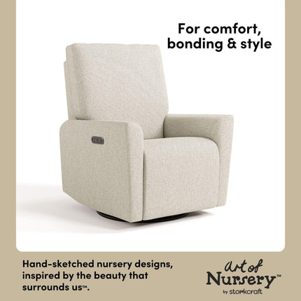 Storkcraft® Santorini® Deluxe Power Recliner Swivel Glider
