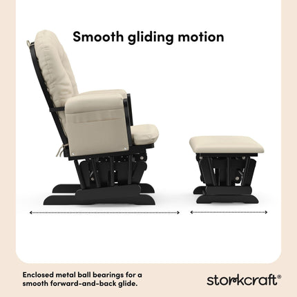 Storkcraft® Premium Hoop® Glider & Ottoman