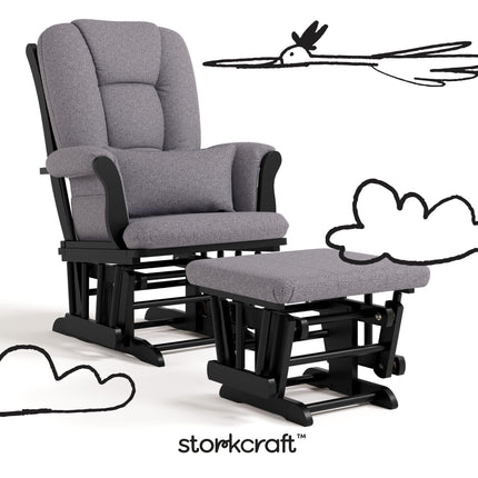 Storkcraft® Tuscany Premium Glider & Ottoman