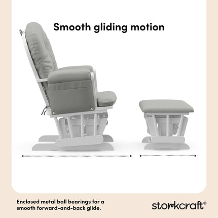 Storkcraft® Premium Hoop® Glider & Ottoman