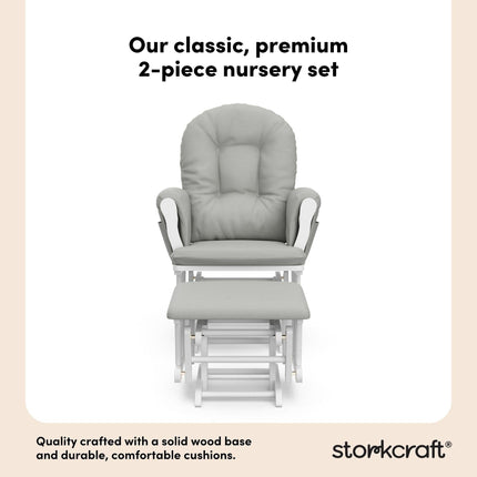 Storkcraft® Premium Hoop® Glider & Ottoman
