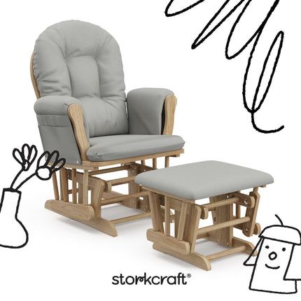 Storkcraft® Premium Hoop® Glider & Ottoman