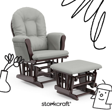 Storkcraft® Premium Hoop® Glider & Ottoman