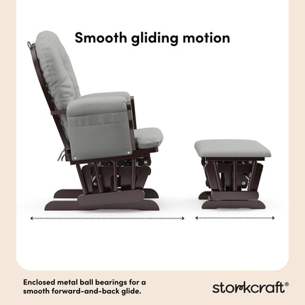 Storkcraft® Premium Hoop® Glider & Ottoman