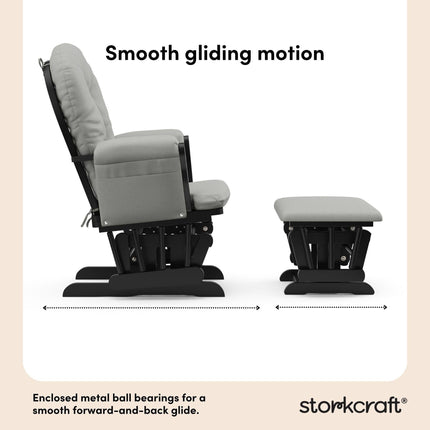 Storkcraft® Premium Hoop® Glider & Ottoman