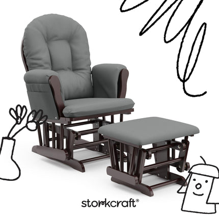 Storkcraft® Premium Hoop® Glider & Ottoman