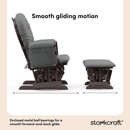 Storkcraft® Premium Hoop® Glider & Ottoman