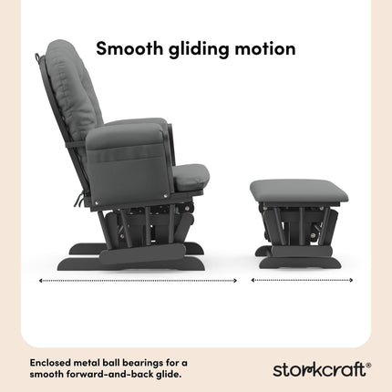 Storkcraft® Premium Hoop® Glider & Ottoman