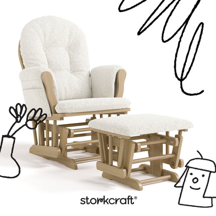 Storkcraft® Premium Hoop® Glider & Ottoman