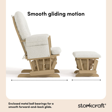 Storkcraft® Premium Hoop® Glider & Ottoman