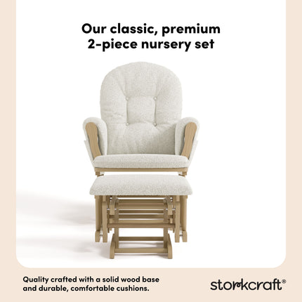 Storkcraft® Premium Hoop® Glider & Ottoman