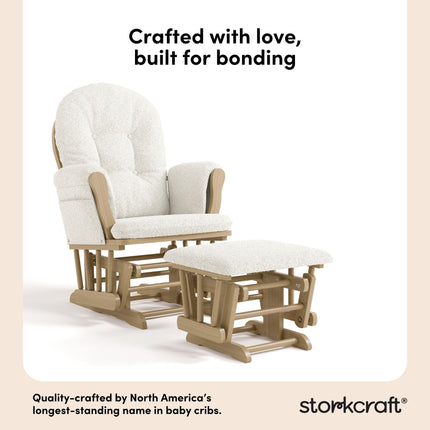 Storkcraft® Premium Hoop® Glider & Ottoman