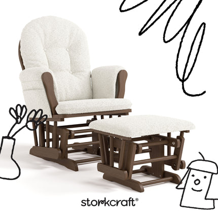 Storkcraft® Premium Hoop® Glider & Ottoman