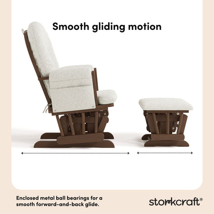 Storkcraft® Premium Hoop® Glider & Ottoman