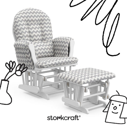 Storkcraft® Premium Hoop® Glider & Ottoman