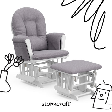 Storkcraft® Premium Hoop® Glider & Ottoman