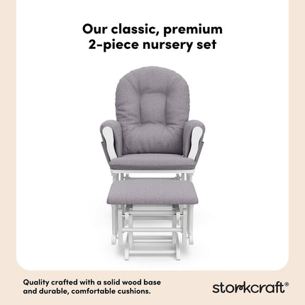 Storkcraft® Premium Hoop® Glider & Ottoman