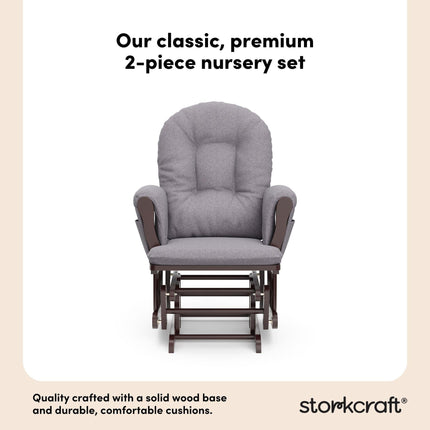 Storkcraft® Premium Hoop® Glider & Ottoman