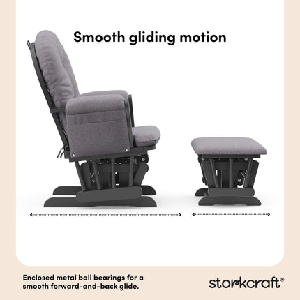 Storkcraft® Premium Hoop® Glider & Ottoman
