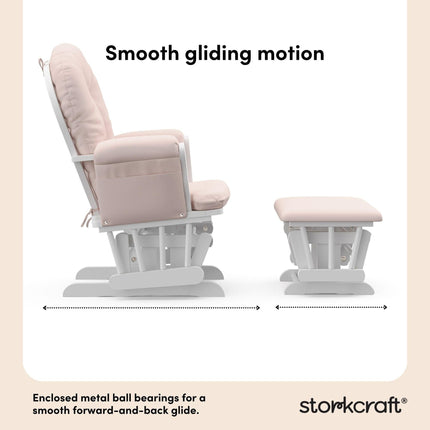 Storkcraft® Premium Hoop® Glider & Ottoman