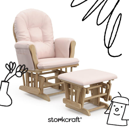 Storkcraft® Premium Hoop® Glider & Ottoman