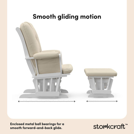 Storkcraft® Tuscany Premium Glider & Ottoman