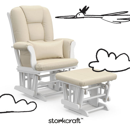 Storkcraft® Tuscany Premium Glider & Ottoman