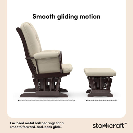 Storkcraft® Tuscany Premium Glider & Ottoman