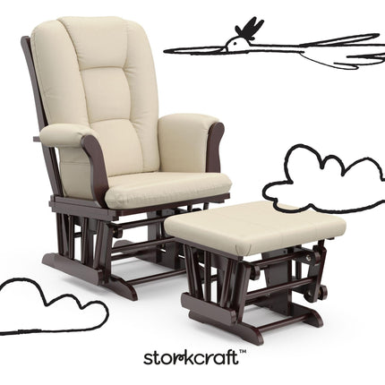 Storkcraft® Tuscany Premium Glider & Ottoman