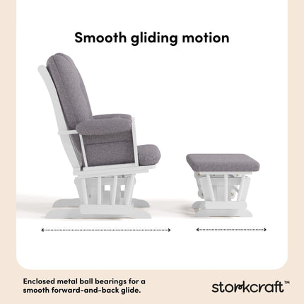 Storkcraft® Tuscany Premium Glider & Ottoman