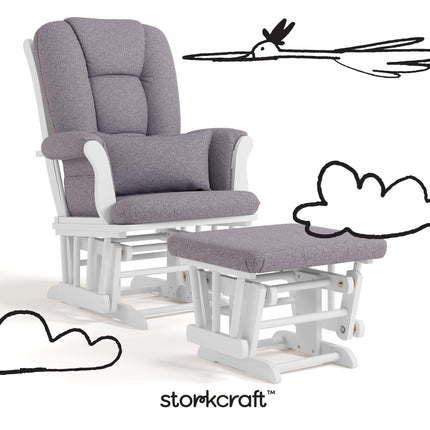 Storkcraft® Tuscany Premium Glider & Ottoman