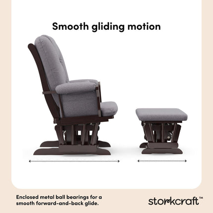 Storkcraft® Tuscany Premium Glider & Ottoman