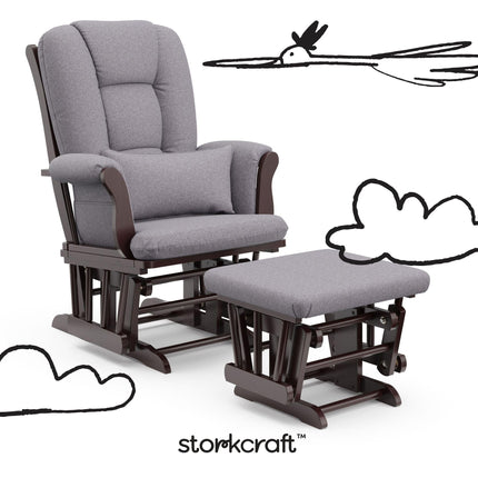 Storkcraft® Tuscany Premium Glider & Ottoman