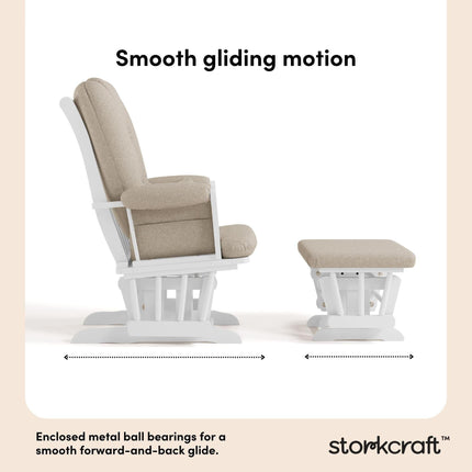 Storkcraft® Tuscany Premium Glider & Ottoman
