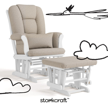Storkcraft® Tuscany Premium Glider & Ottoman