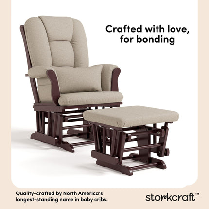 Storkcraft® Tuscany Premium Glider & Ottoman
