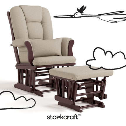 Storkcraft® Tuscany Premium Glider & Ottoman