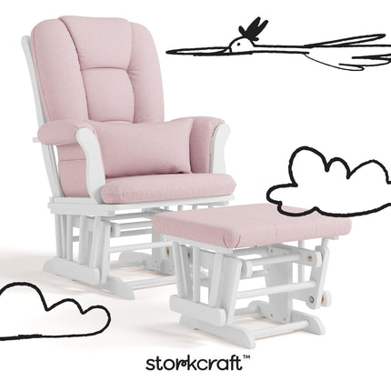 Storkcraft® Tuscany Premium Glider & Ottoman