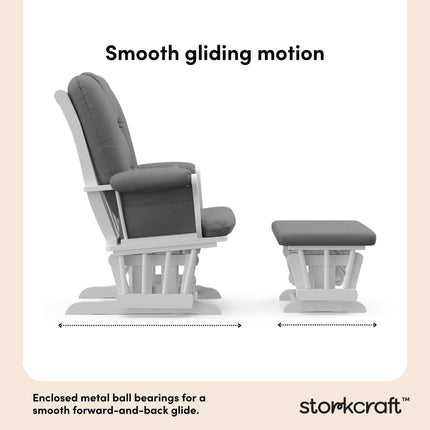 Storkcraft® Tuscany Premium Glider & Ottoman