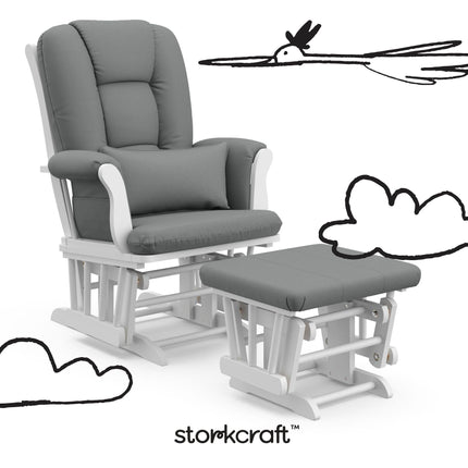 Storkcraft® Tuscany Premium Glider & Ottoman