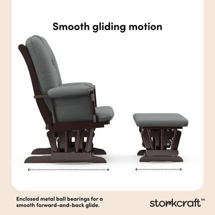 Storkcraft® Tuscany Premium Glider & Ottoman
