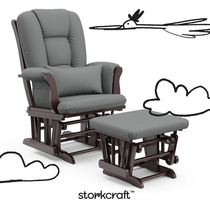 Storkcraft® Tuscany Premium Glider & Ottoman