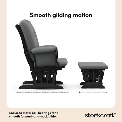 Storkcraft® Tuscany Premium Glider & Ottoman