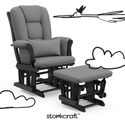 Storkcraft® Tuscany Premium Glider & Ottoman