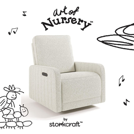 Storkcraft® Kyoto Deluxe Extra-Wide Nursery Power Recliner Swivel Glider